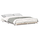 vidaXL Ágykeret Fehér 160 x 200 cm Tömör fenyőfa