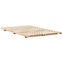 vidaXL Földi ágykeret Barna 120 x190 cm Tömör fenyőfa