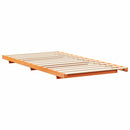 vidaXL Ágykeret Faggyú barna 90 x 200 cm Tömör fenyőfa