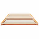 vidaXL Ágykeret Faggyú barna 90 x 220 cm Tömör fenyőfa