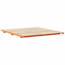 vidaXL Ágykeret Faggyú barna 200 x 220 cm Tömör fenyőfa