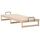 vidaXL Ágykeret Barna 80 x 210 cm Tömör fenyőfa