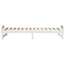 vidaXL Ágykeret Fehér 80 x 210 cm Tömör fenyőfa