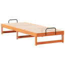 vidaXL Ágykeret Barna 80 x 210 cm Tömör fenyőfa