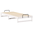 vidaXL Ágykeret Fehér 90 x 220 cm Tömör fenyőfa