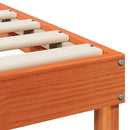 vidaXL Ágykeret Barna 90 x 220 cm Tömör fenyőfa