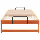 vidaXL Ágykeret Barna 90 x 220 cm Tömör fenyőfa