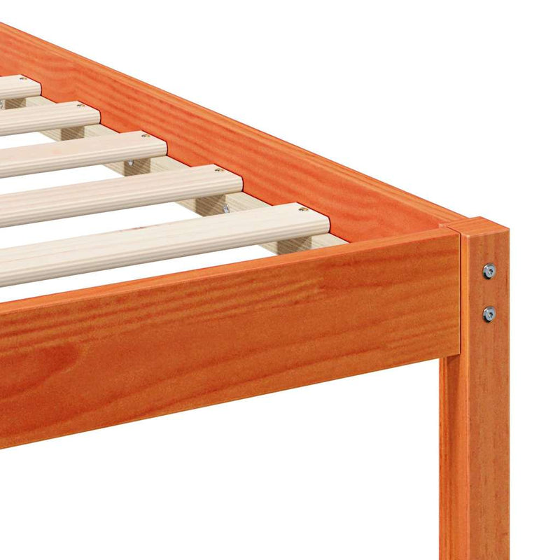 vidaXL Ágykeret éjjeliszekrényekkel Faggyú barna 80 x 210 cm