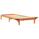 vidaXL Ágykeret éjjeliszekrényekkel Faggyú barna 80 x 210 cm