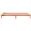 vidaXL Ágykeret éjjeliszekrényekkel Faggyú barna 80 x 210 cm