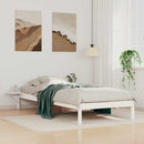 vidaXL Ágykeret éjjeliszekrényekkel Fehér 90 x 210 cm Tömör fenyőfa