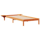 vidaXL Ágykeret éjjeliszekrényekkel Faggyú barna 100 x 210 cm