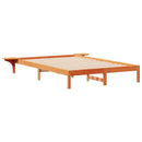 vidaXL Ágykeret éjjeliszekrényekkel Faggyú barna 160 x 210 cm