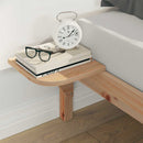 vidaXL Ágykeret éjjeliszekrényekkel Természetes 140 x 220 cm