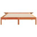 vidaXL Ágykeret éjjeliszekrényekkel Faggyú barna 140 x 220 cm