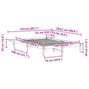 vidaXL Ágykeret éjjeliszekrényekkel Fehér 160 x 220 cm Tömör fenyőfa