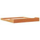 vidaXL Ágykeret Faggyú barna 200 x 200 cm Tömör fenyőfa