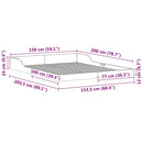 vidaXL Ágykeret Faggyú barna 150 x 200 cm Tömör fenyőfa