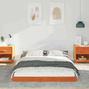 vidaXL Ágykeret Faggyú barna 120 x 200 cm Tömör fenyőfa