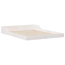 vidaXL Ágykeret Fehér 135 x 190 cm Tömör fenyőfa