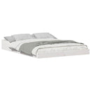 vidaXL Ágykeret Fehér 120 x 190 cm Tömör fenyőfa