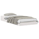 vidaXL Ágykeret Fehér 80 x 200 cm Tömör fenyőfa