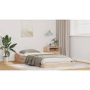 vidaXL Ágykeret Barna 90 x 210 cm Tömör fenyőfa