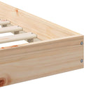 vidaXL Ágykeret Barna 160 x 210 cm Tömör fenyőfa