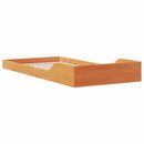 vidaXL Ágykeret Faggyú barna 90 x 220 cm Tömör fenyőfa