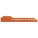 vidaXL Ágykeret Faggyú barna 90 x 220 cm Tömör fenyőfa