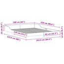 vidaXL Ágykeret Barna 160 x 220 cm Tömör fenyőfa