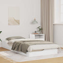 vidaXL Ágykeret Fehér 90 x 200 cm Tömör fenyőfa