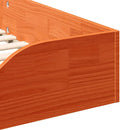 vidaXL Ágykeret Faggyú barna 75 x 190 cm Tömör fenyőfa