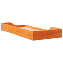 vidaXL Ágykeret Faggyú barna 80 x 210 cm Tömör fenyőfa