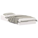 vidaXL Ágykeret Fehér 80 x 220 cm Tömör fenyőfa