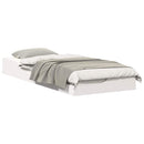 vidaXL Ágykeret Fehér 80 x 220 cm Tömör fenyőfa