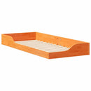 vidaXL Ágykeret Faggyú barna 90 x 220 cm Tömör fenyőfa