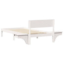 vidaXL Ágykeret fejtámlával Fehér 90 x 200 cm Tömör fenyőfa