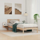 vidaXL Ágykeret fejtámlával Barna 80 x 200 cm Tömör fenyőfa