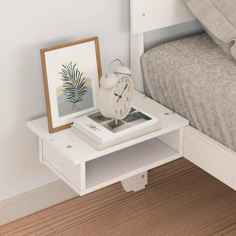 vidaXL Ágykeret fejtámlával Fehér 80 x 200 cm Tömör fenyőfa