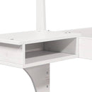 vidaXL Ágykeret fejtámlával Fehér 90 x 190 cm Tömör fenyőfa