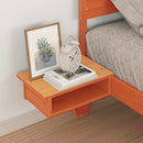 vidaXL Ágykeret fejtámlával Faggyú barna 90 x 190 cm Tömör fenyőfa