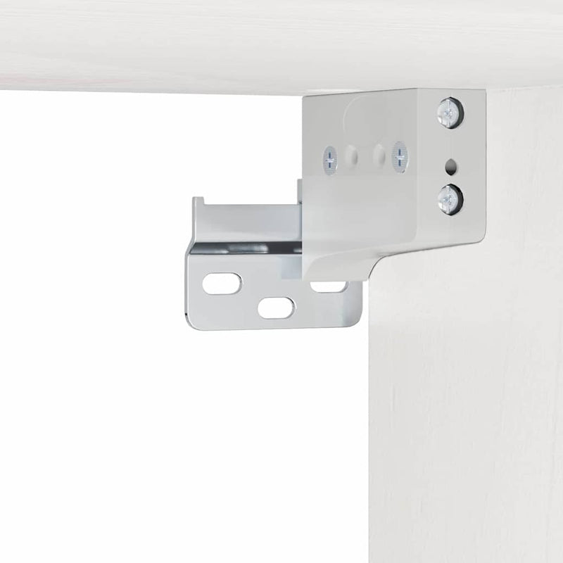 vidaXL Éjjeli asztal fiókkal Fehér 50 x 32,5 x 24 cm Tömör fenyőfa