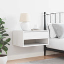 vidaXL Éjjeli asztal fiókkal Fehér 50 x 32,5 x 24 cm Tömör fenyőfa