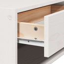 vidaXL Éjjeli asztal 2 pcs Fehér 50 x 32,5 x 24 cm Tömör fenyőfa