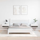 vidaXL Éjjeli asztal 2 pcs Fehér 50 x 32,5 x 24 cm Tömör fenyőfa