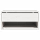 vidaXL Éjjeli asztal 2 pcs Fehér 50 x 32,5 x 24 cm Tömör fenyőfa