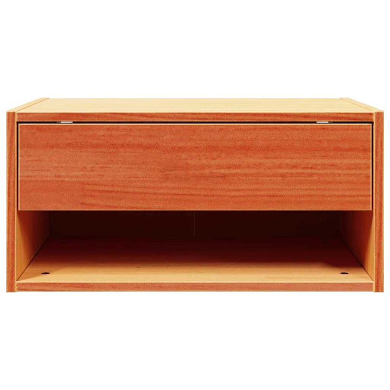 vidaXL Éjjeli asztal Faggyú barna 50 x 32,5 x 24 cm Tömör fenyőfa