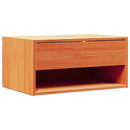 vidaXL Éjjeli asztal fiókkal 2 pcs Faggyú barna 50 x 32,5 x 24 cm