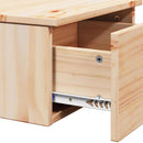 vidaXL Éjjeli asztal fiókkal Barna 37 x 35 x 18,5 cm Tömör fenyőfa